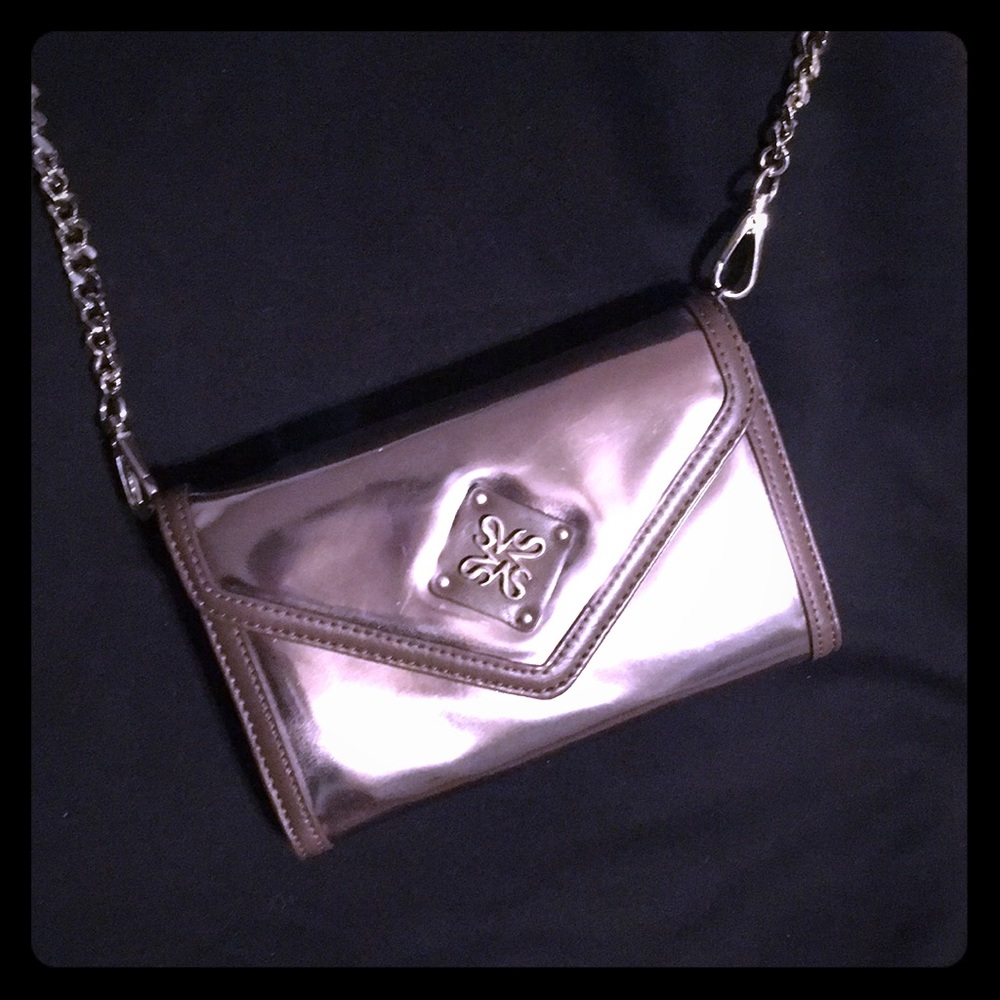 Vera Wang Metallic Crossbody Bag • NWOT